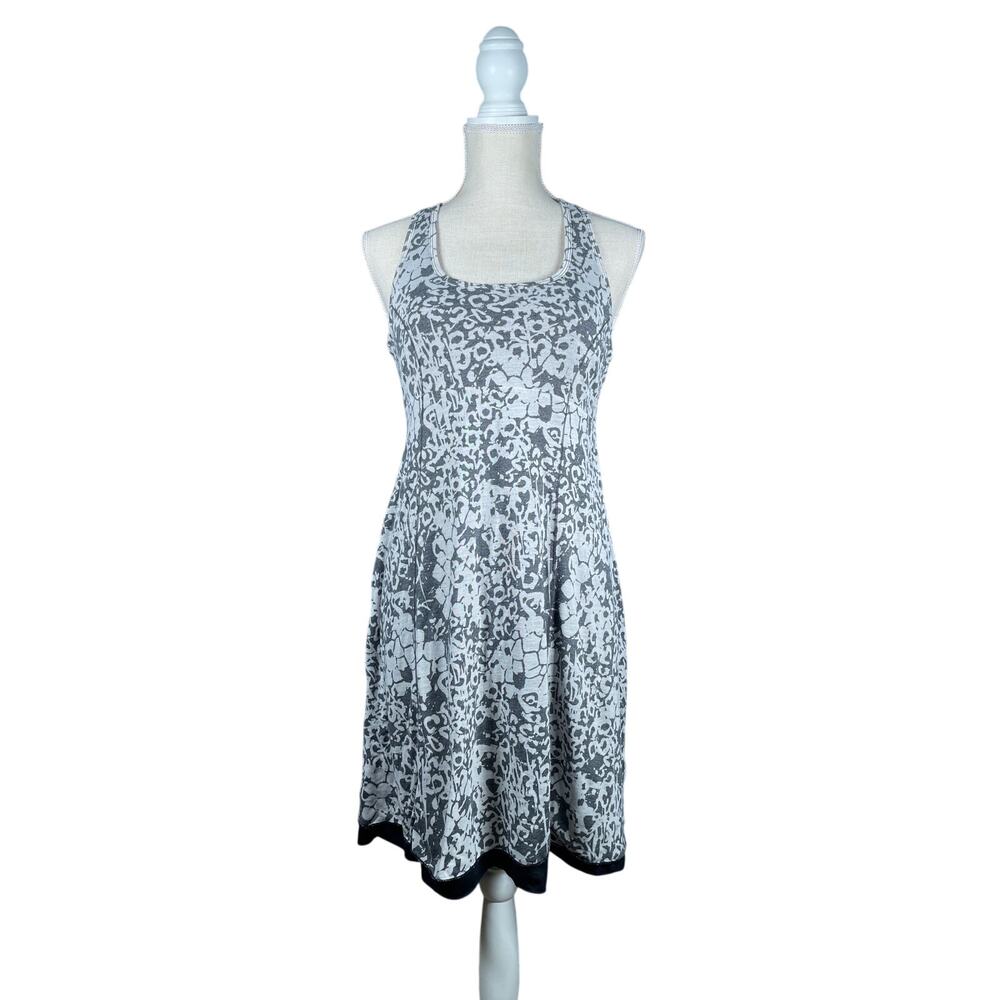Lola Tank Dress Women’s Blk/Wht Medium Racerback Built-In Bra Mini